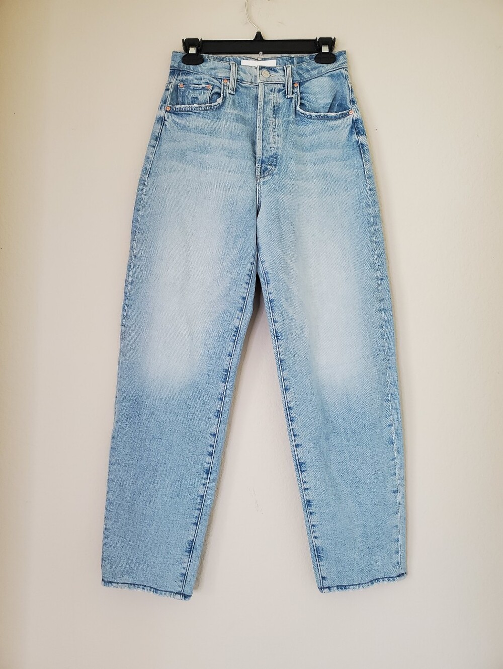 MOTHER I Confess Blue High Waisted Curbside Skimp Balloon Tapered Jeans Sz 27